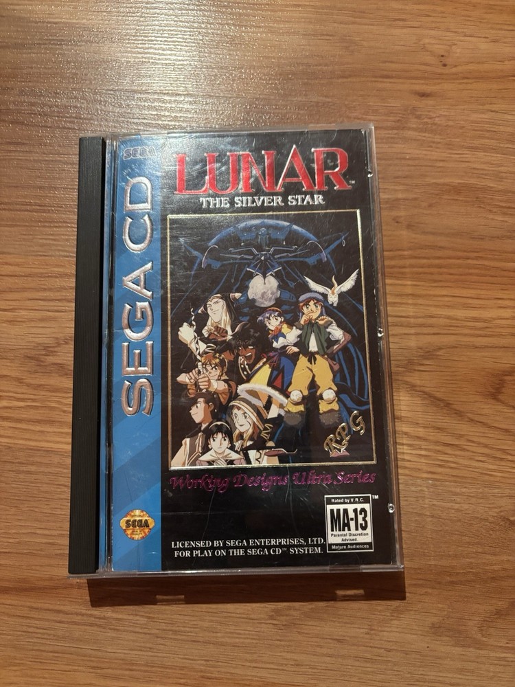 Lunar: The Silver Star Sega CD CIB Complete In Box Tested Working NO Reg Card