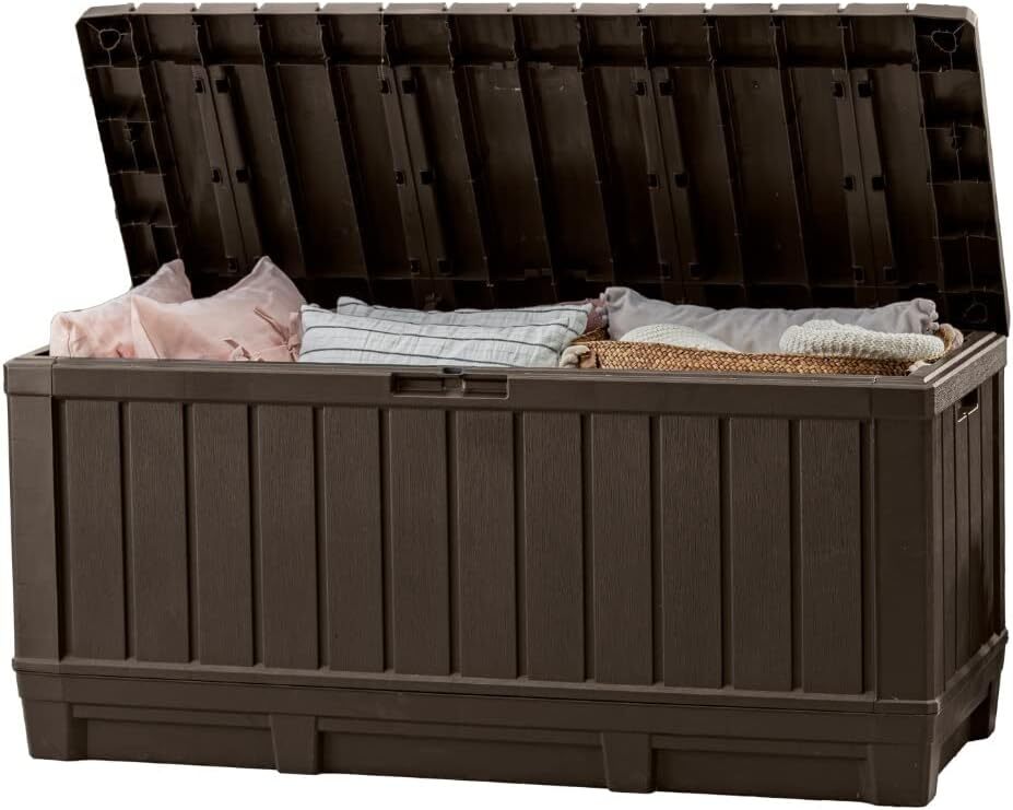 92 Gallon Resin Deck Box-Organization and Storage for Patio Storage Box Outdoor