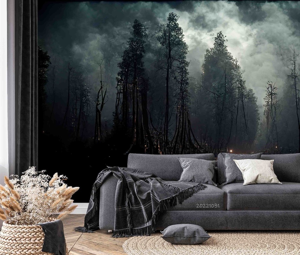 3D Forest River Sunset Landscape Wall Murals Wallpaper Murals Wall Sticker