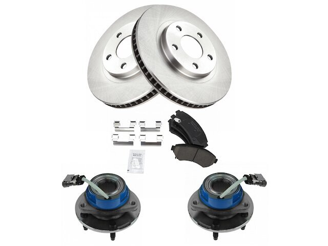 1997-1999 Buick Riviera Front Brake Pads Rotors Wheel Hub Kit 72WCND