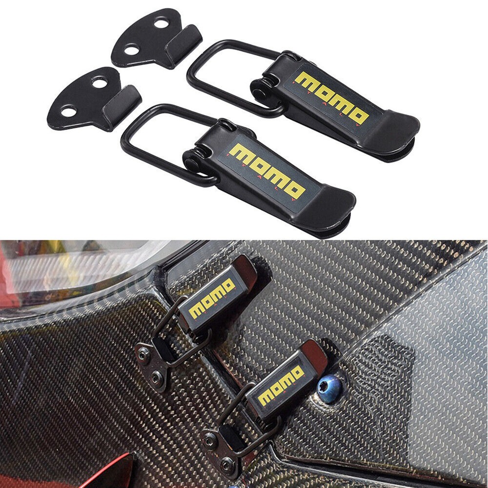 2Pcs Quick Release Car Bumper Buckles Fasteners Trunk Front Rear Fender Bumper