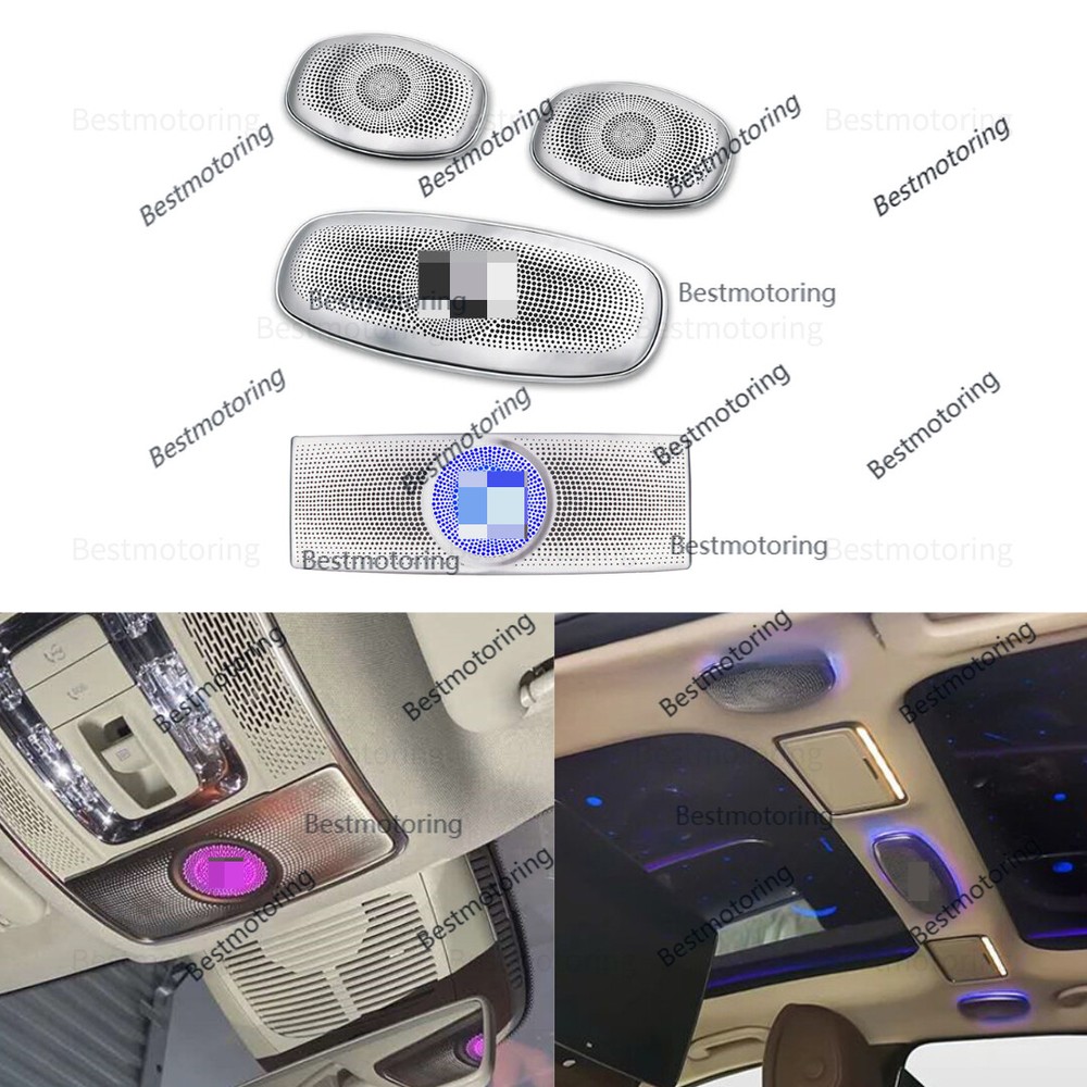 For Mercedes-Benz W222 S-Class Ceiling Speakers Audio Cover LED Ambient Light