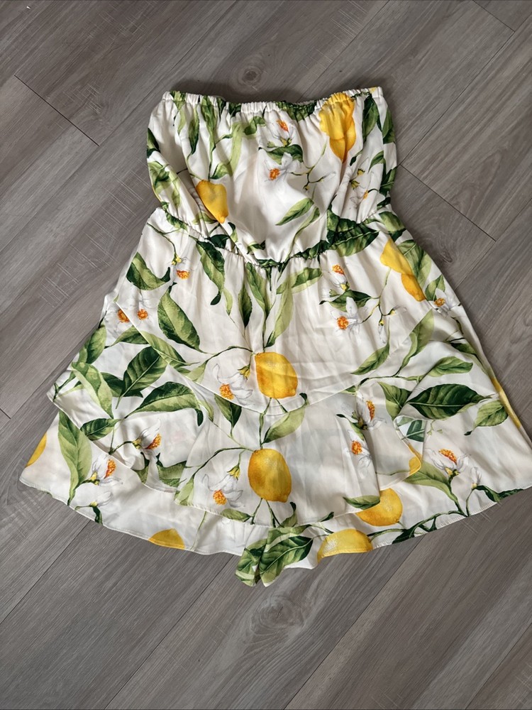 Express Romper Jumpsuit With Lemons Size M