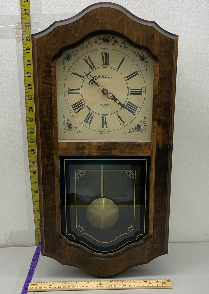 Brown Hermle Wood Wall Clock