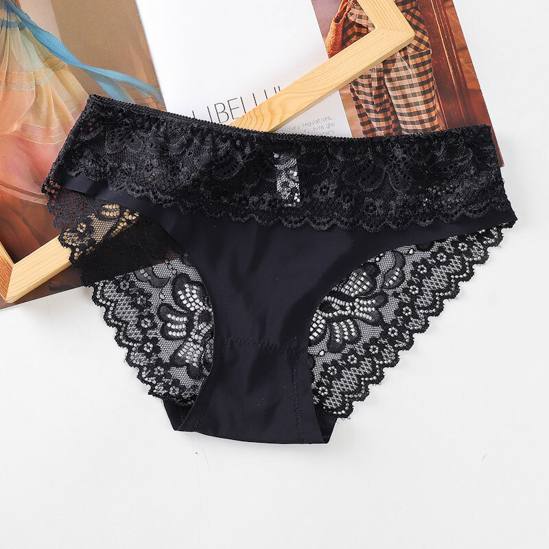 Sexy Hollow Out Lace Thong Panties for Women - G-String Lingerie Briefs