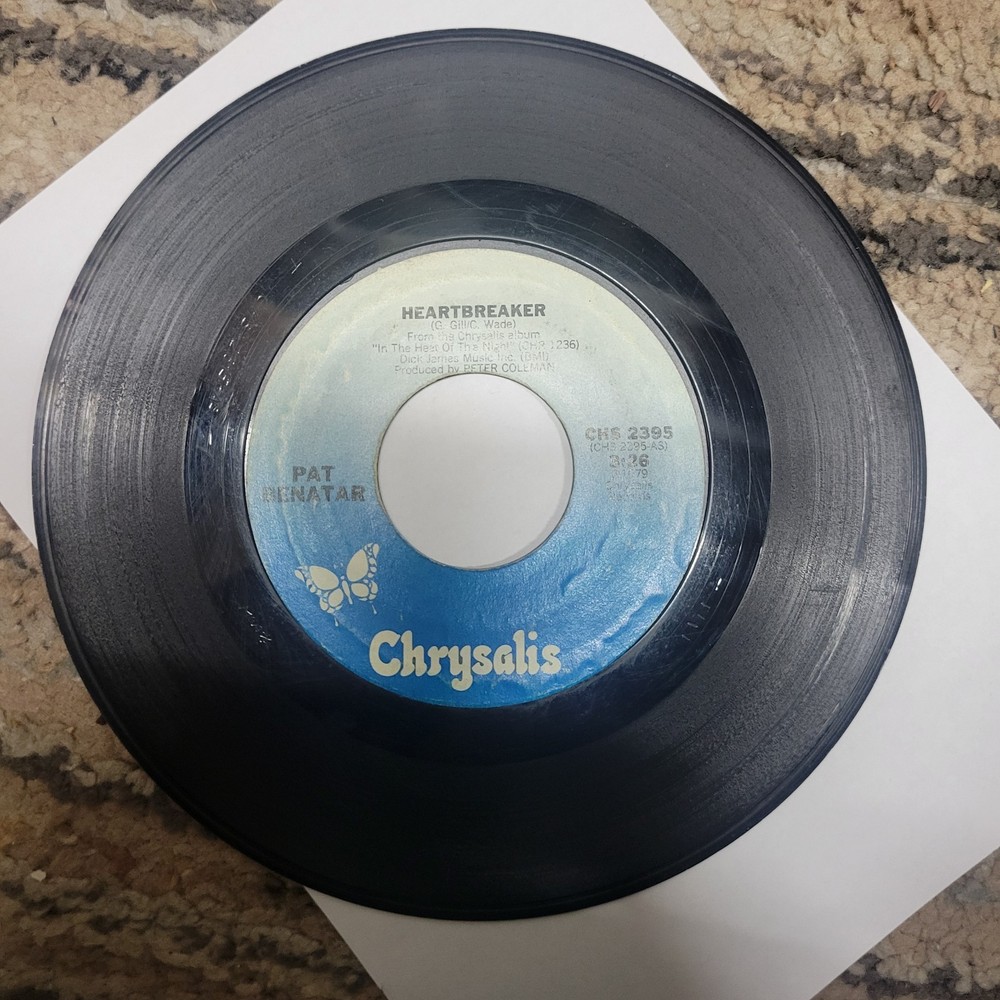 Pat Benatar Heartbreaker vinyl 45 single record pop rock 1979 CHS2395
