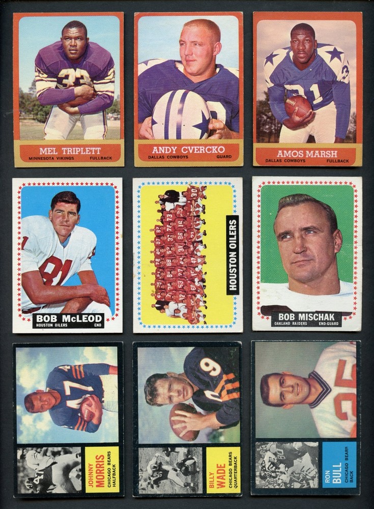 Lot of (270) 1960-64 Assorted Topps Football Low Grade to VGEX *GMCARDS*