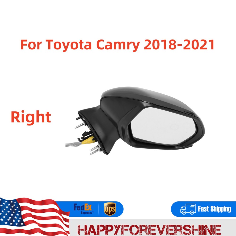 For Toyota Camry 18-21 Passenger Side Power Door Mirror Right Side Door Mirror
