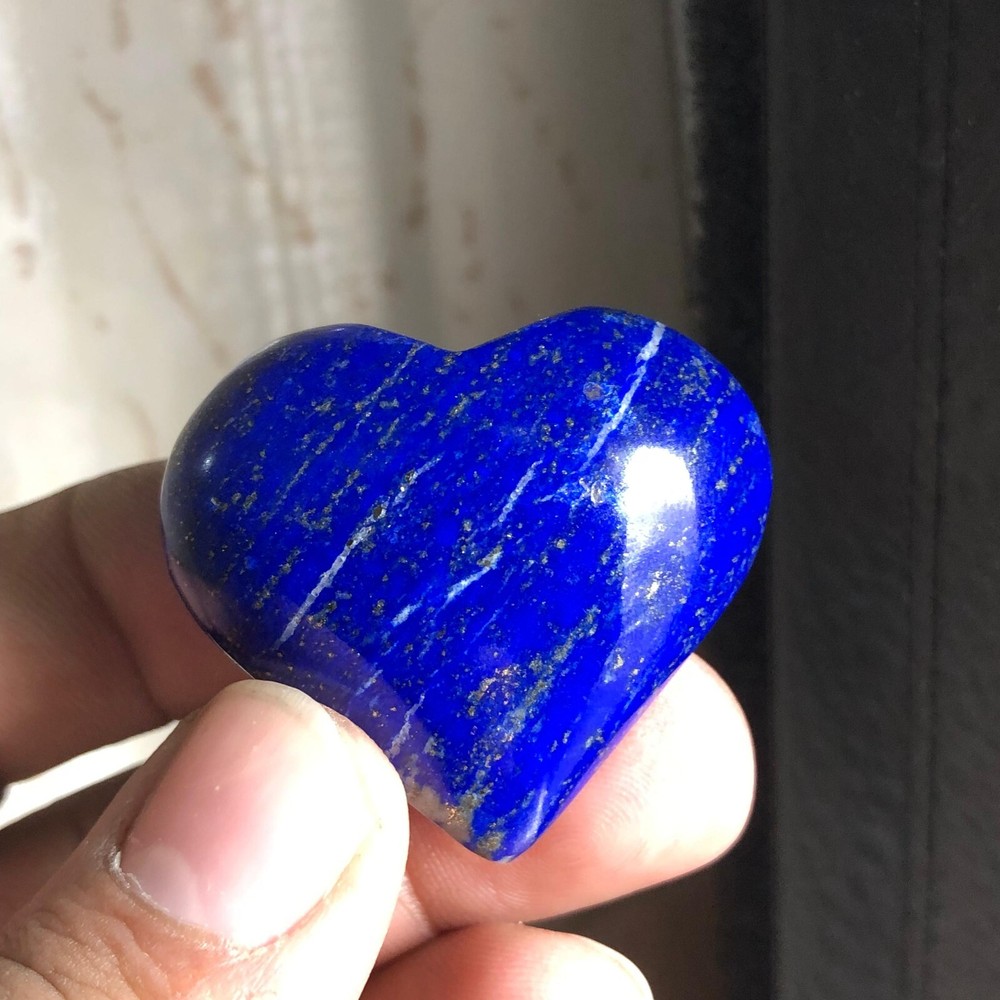35 Gram Natural Lapis Lazuli Heart top Quality AAA+ from Afghanistan