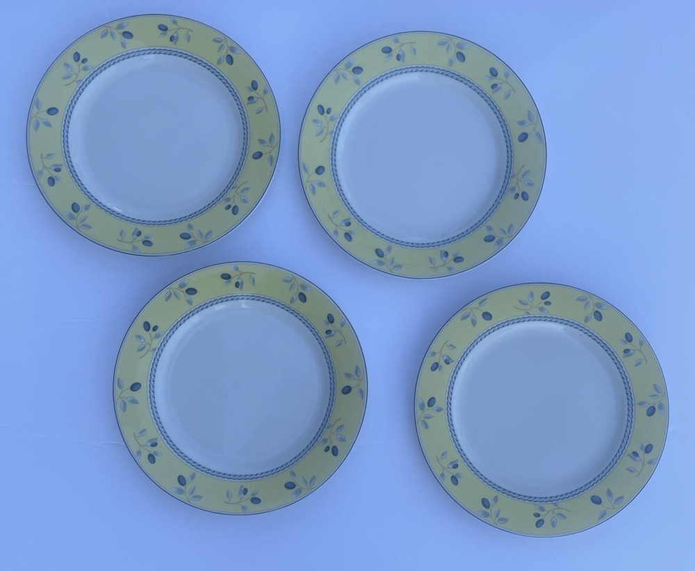 Royal Doulton ~Blueberry~ 7.5” Salad Plates 2005 Lot Of 4