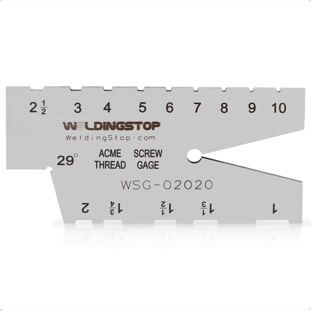 ACME Screw Thread Gauge 29° Grinding Gage Tool with Laser Engraved Stainless Steel