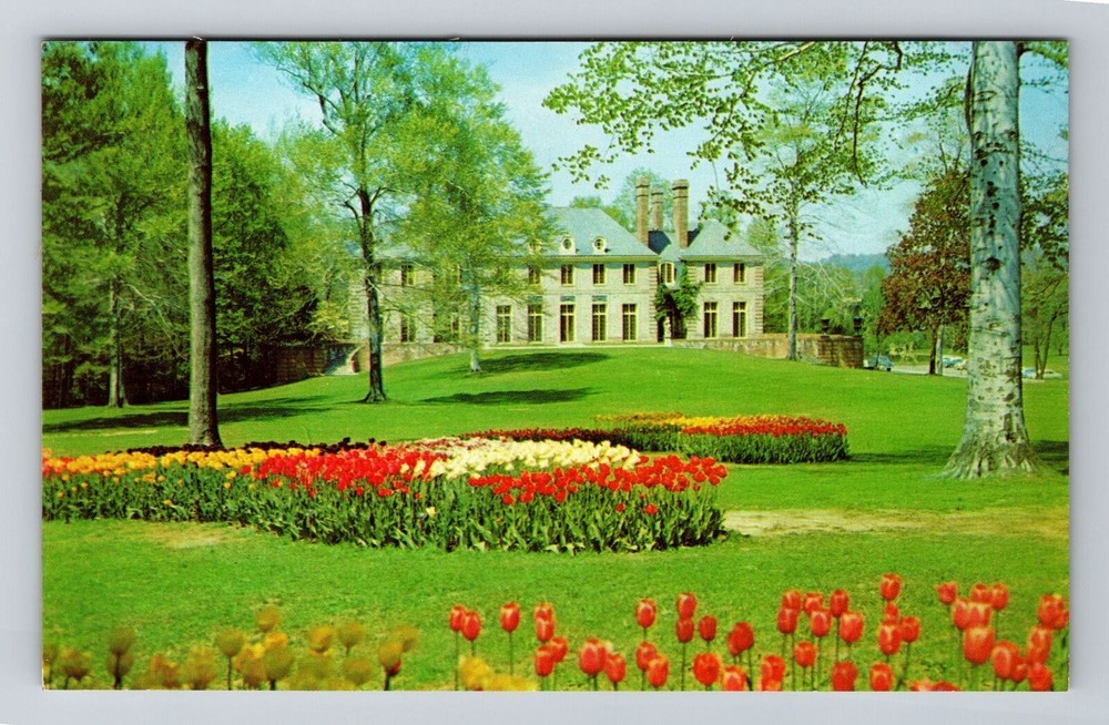 Mansfield OH-Ohio, Kingwood Center Tulip Garden, Vintage Postcard