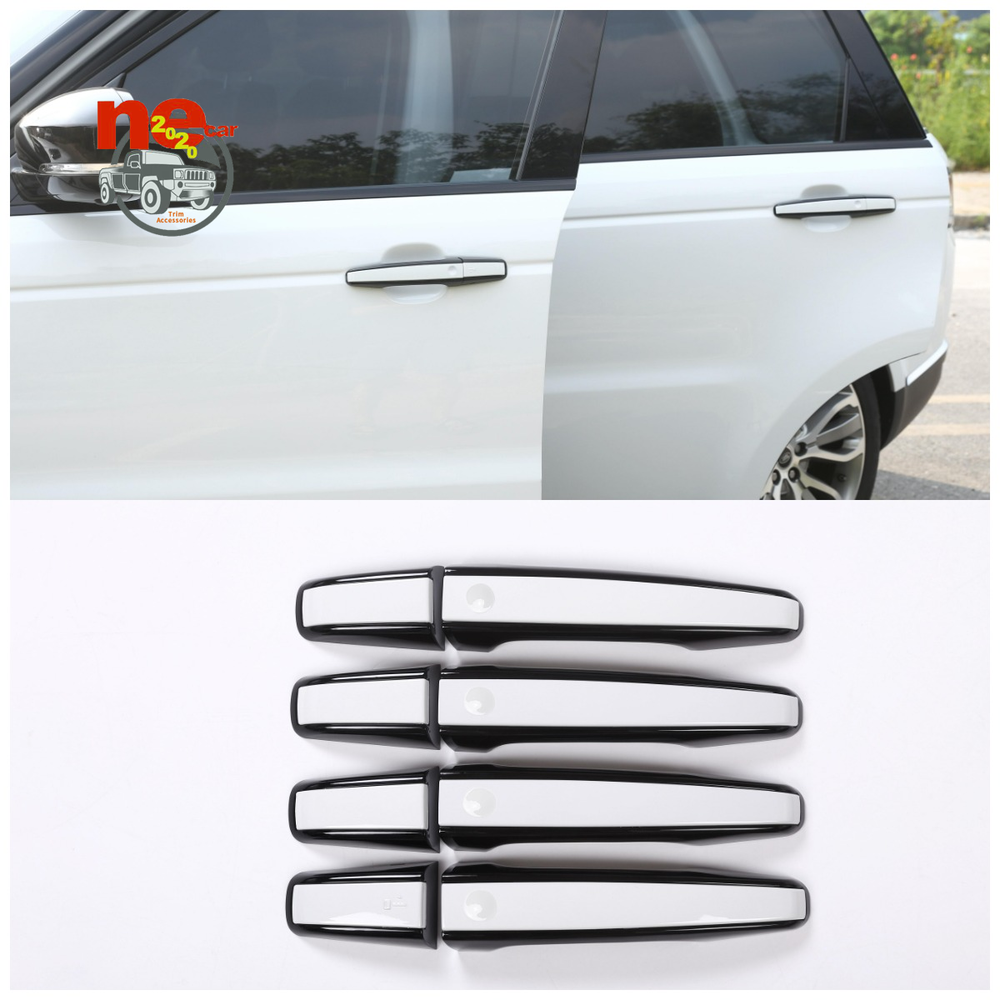 White Black Line Car Door Handle Trim Kits For LR Range Rover Sport/ Vogue 13-18