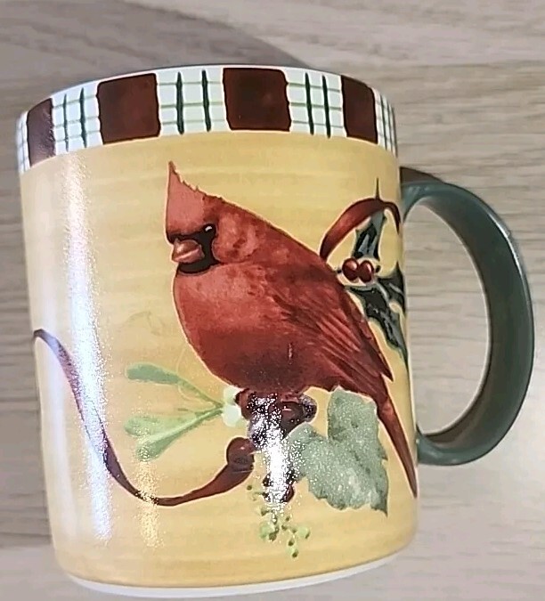 Lenox Winter Greetings Everyday Coffee/Vintage Mug Cardinal Catherine McClung.