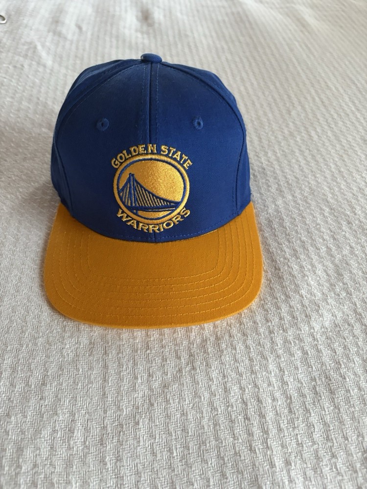 Vtg 90s Golden State Warriors Hat Cap Snapback Sports Specialties Script NBA