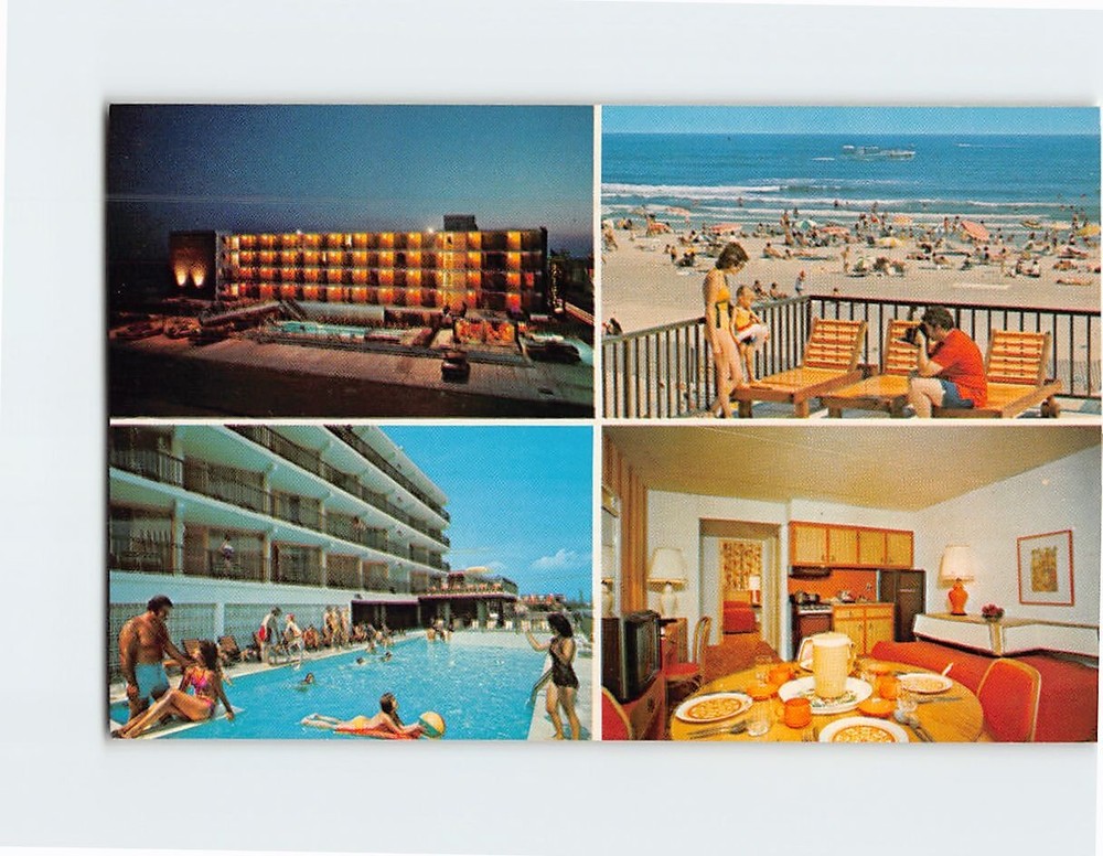 Postcard The Ocean Holiday Motor Inn Wildwood Crest NJ