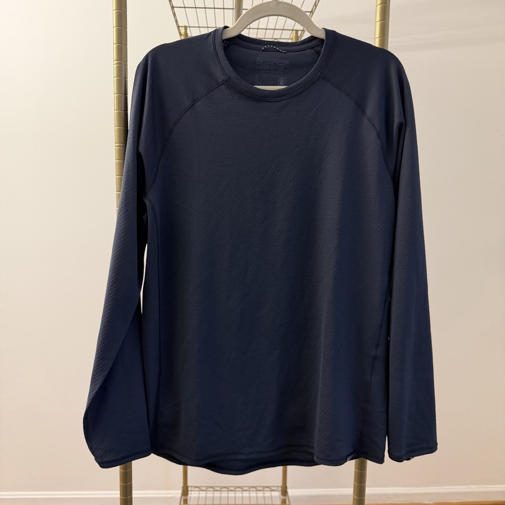 Patagonia Capilene 3 Midweight Shirt Baselayer Long Sleeve Large Womens Blue