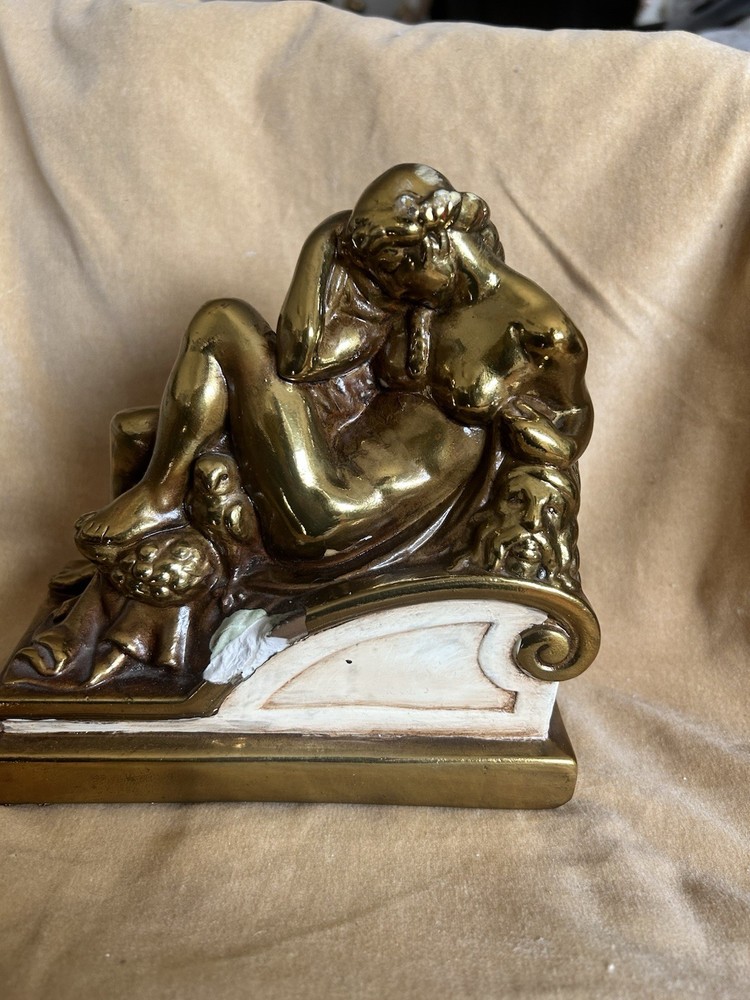 Armor CERAMICS Michaelangelo Night Sculpture Bookend RARE Collectible