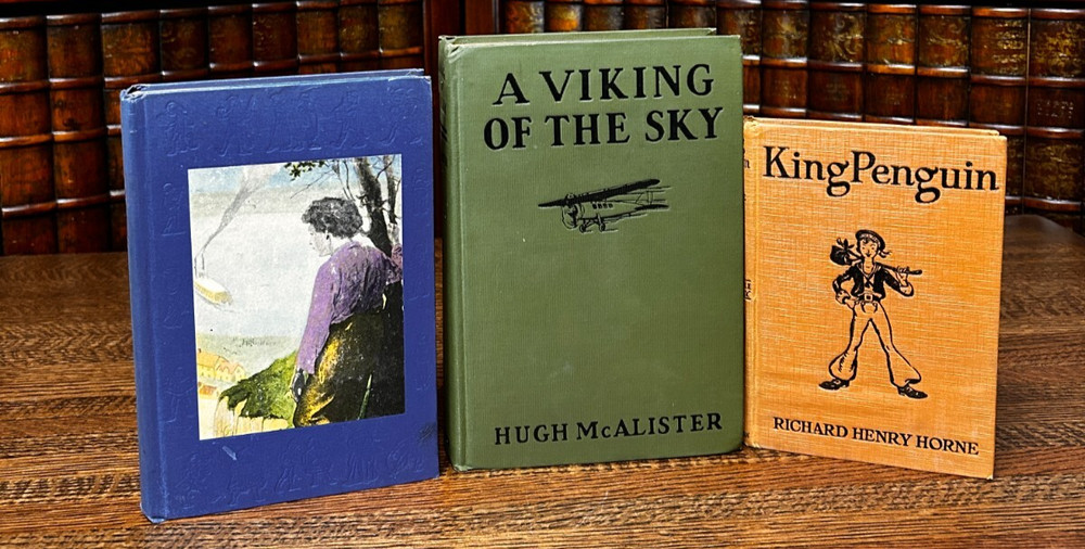 Vintage Children Lot of 3 Hardcover Tom Sawyer; King Penguin; Viking of the Sky