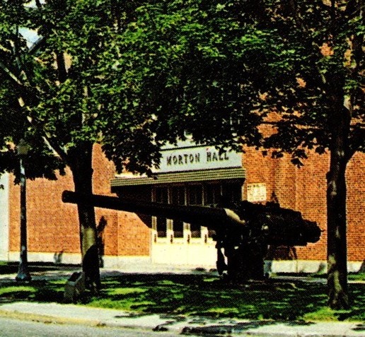US Naval Submarine Base Morton Hall New London Groton Connecticut CT Postcard