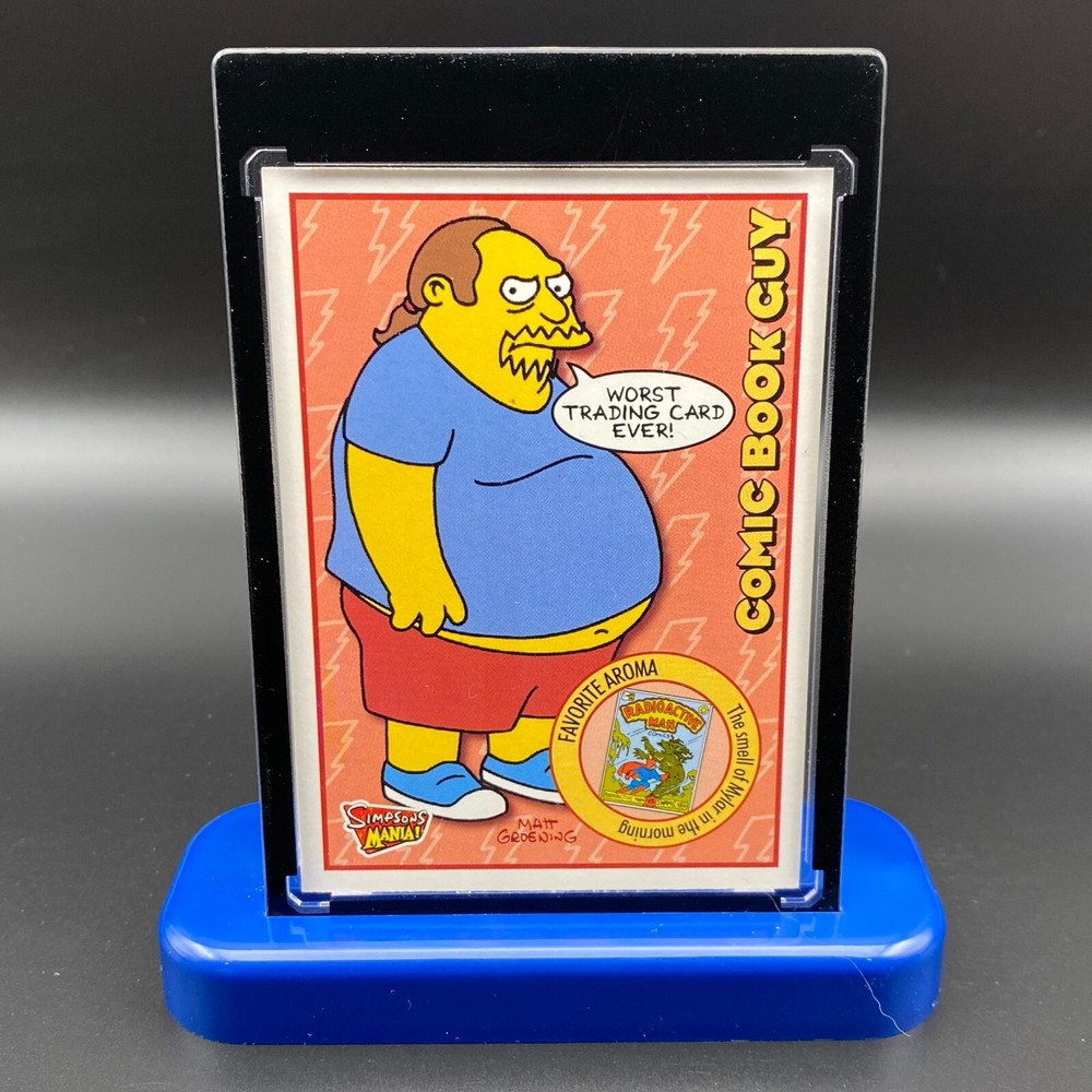 Comic Book Guy The Simpsons Display Collectible Gift Trading Card Mania