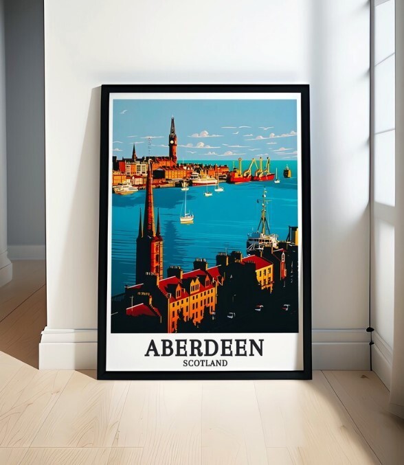 Aberdeen Harbour Travel Posters