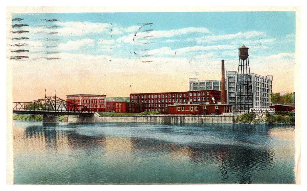 Vintage Postcard 1923 Chalmers Knitting Mills, Amsterdam, New York (NY)