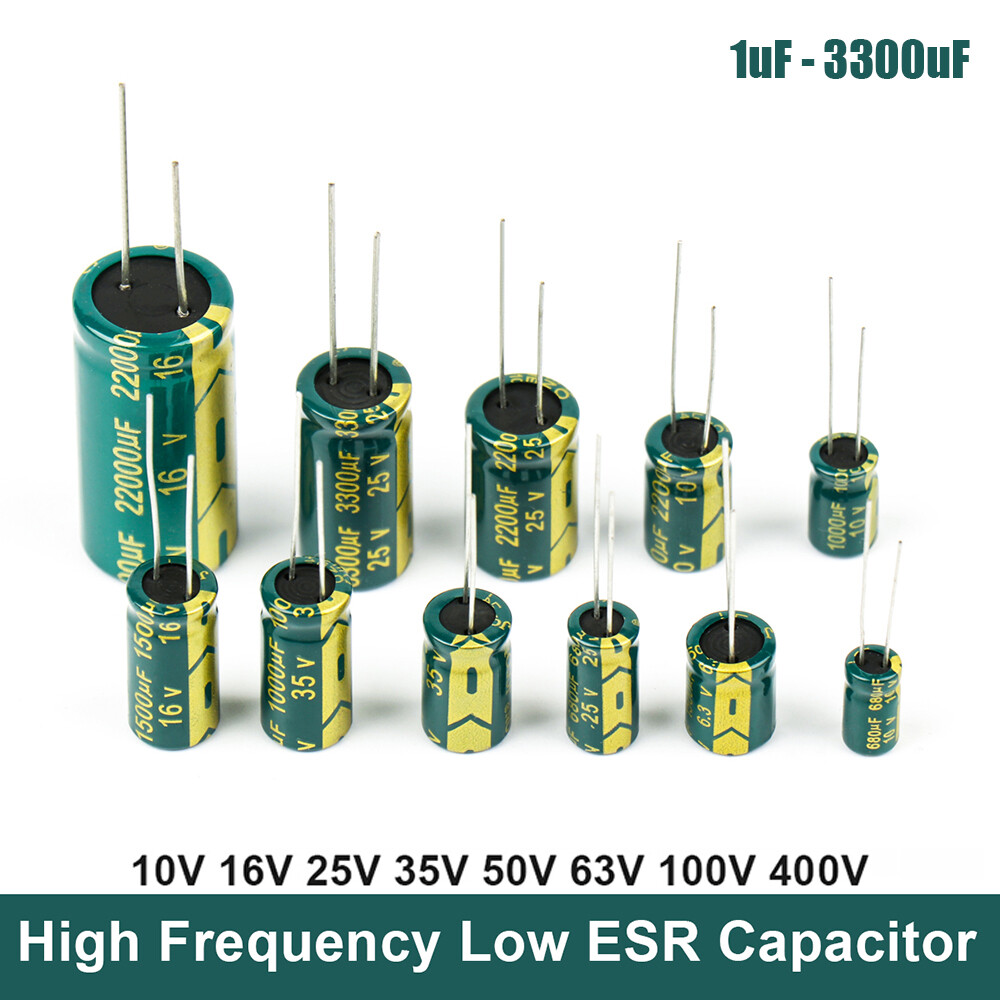 Aluminum Electrolytic Capacitor High Frequency Low ESR 10V - 400V 1uF - 3300uF