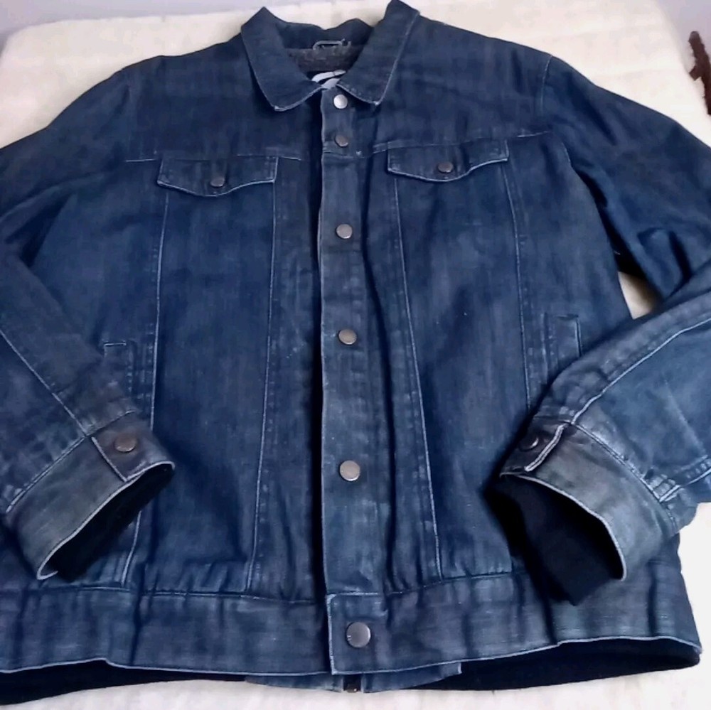 Vintage Y2K Ecko Unlt Denim Sherpa Lined Jacket Men's Size XL