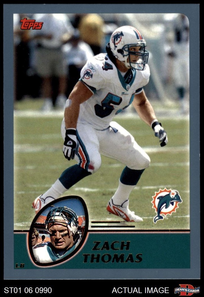 2003 Topps #237 Zach Thomas Dolphins HOF Texas Tech 8 - NM/MT