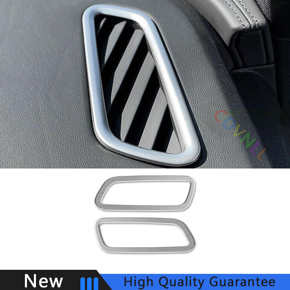 Fit For Audi Q7 2020-2023 Silver Titanium Dashboard Upper Air Outlet Vent Trim