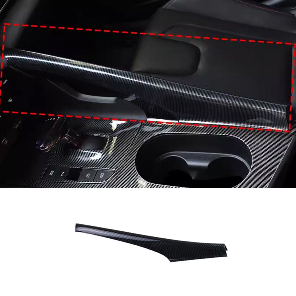 Central Console Armrest Cover Trim For Hyundai Elantra 21-2023 Carbon Fiber ABS