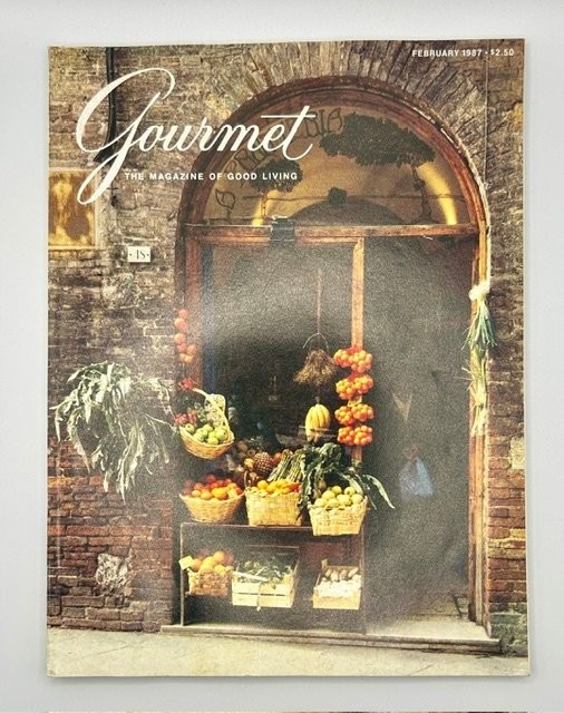 Gourmet The Magazine of Good Living February 1987 Food Travel Recipes Vintage Ad