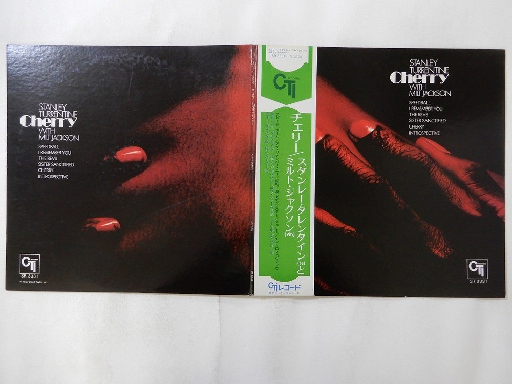 Stanley Turrentine With Milt Jackson Cherry CTI Records SR 3331 Japan   LP OBI