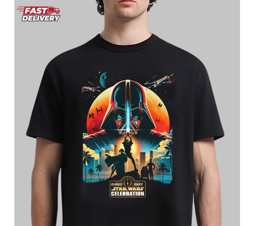 Star Wars Celebration 2027 Los Angeles T-Shirt, FAST SHIP