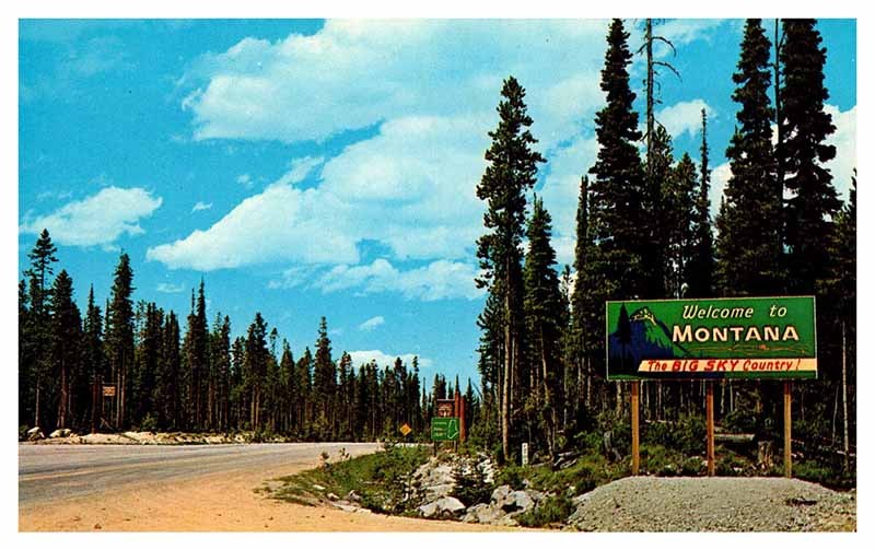 Postcard HIGHWAY SCENE State of Idaho ID AU0418