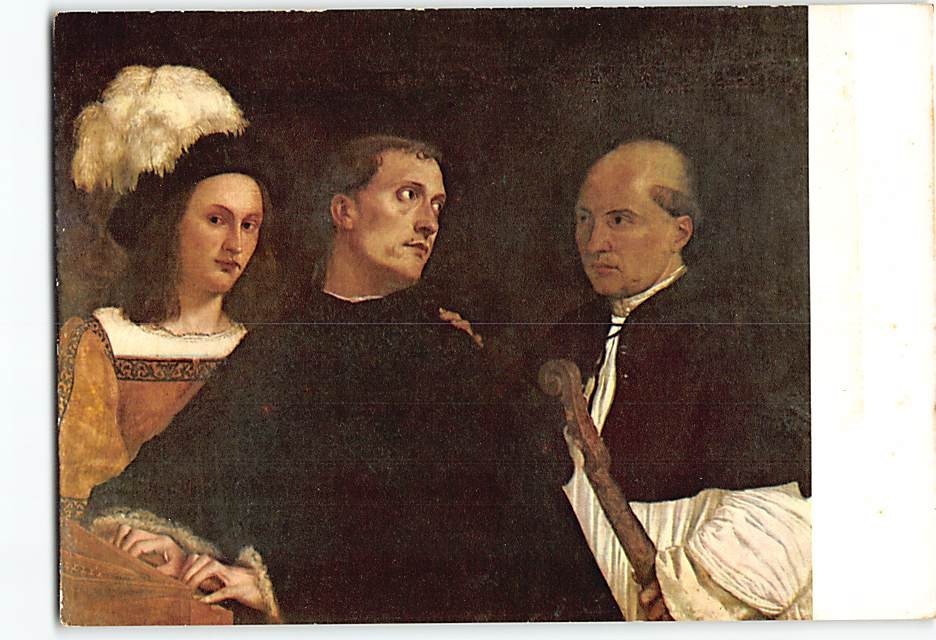 Postcard The Concert Painting by Giorgione Pitti Gallery Florence Italy