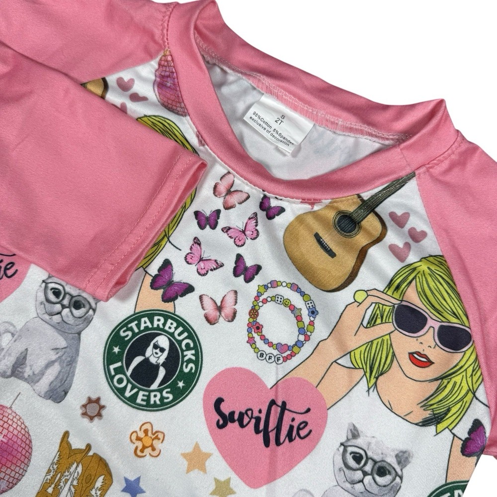 Taylor Swift Boutique Girl’s 2T Eras Tour Swiftie Graphic Long Sleeve Top