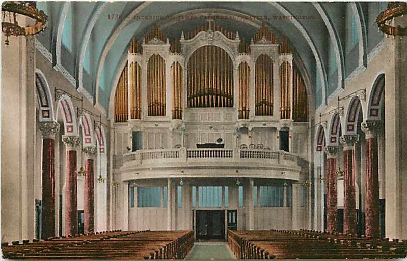 WA, Seattle, Washington, James Cathedral,  Interior, Edward H. Mitchel No. 1738