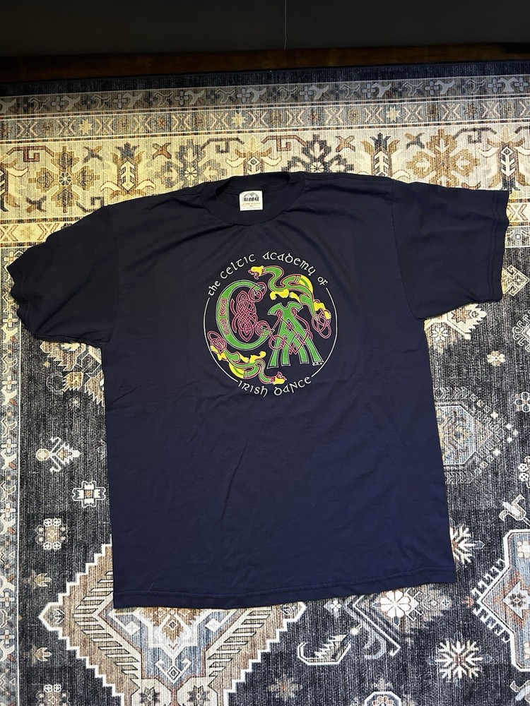 The Celtic Academy Of Irish Dance Shirt XL Navy Y2K-image