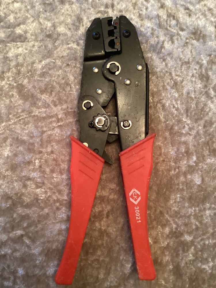 CK Ratchet Crimping Pliers Insulated Terminals Red Blue Yellow 30021
