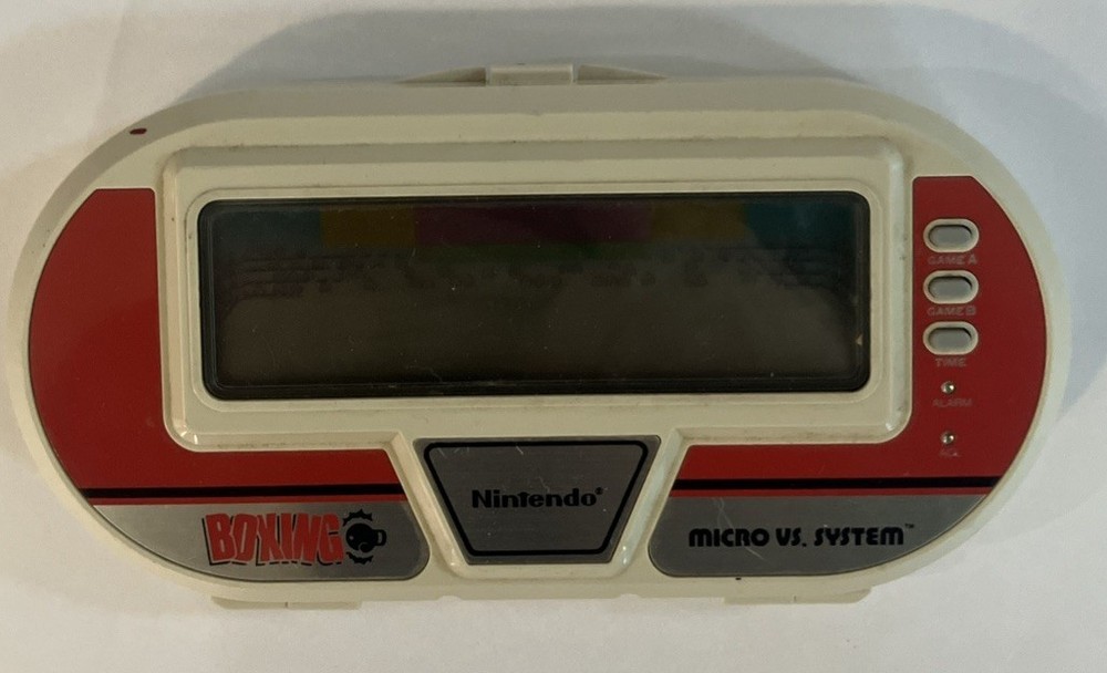 Vintage 1984 Nintendo Micro Vs System Boxing Handheld Game, BX-301, Tested Works