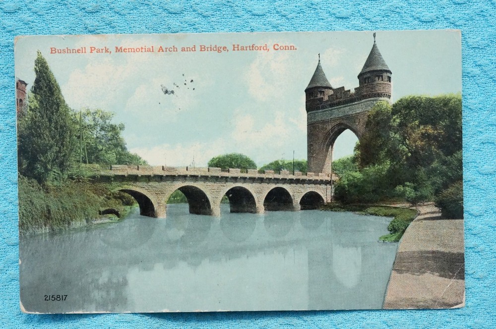 Bushnell Park - Memorial Arch and Bridge - Hartford, Connecticut