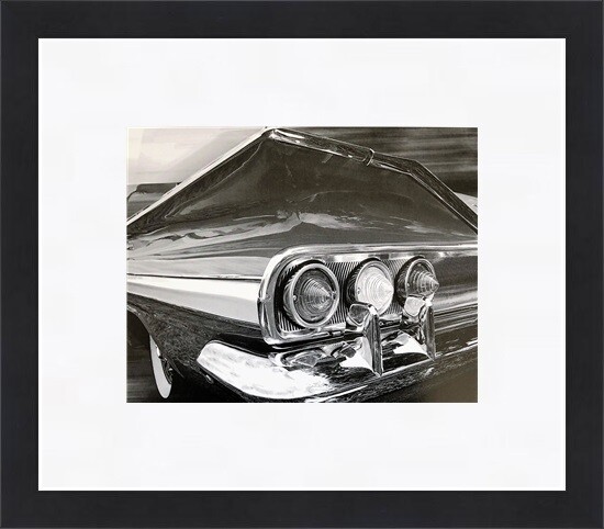 Richard James - Chevy Tail Print NEWLY Custom Gallery Framed