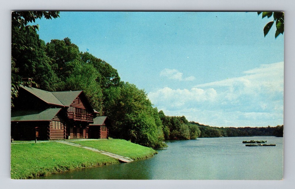Springfield MA-Massachusetts, Porter Lake In Forest Park, Vintage Postcard