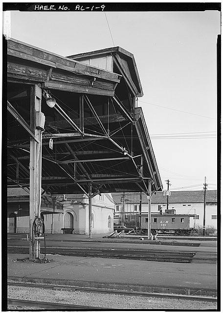 Montgomery Alabama 1900s Louisville Nashville Union Station Train Shed