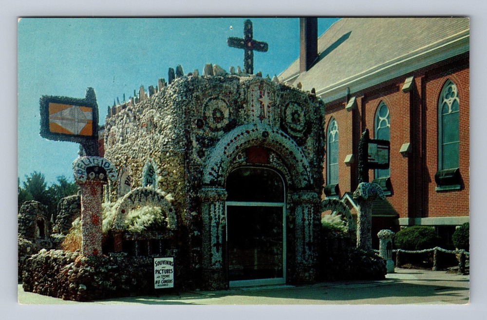 Dickeyville WI-Wisconsin Holy Ghost Catholic Church Vintage Postcard