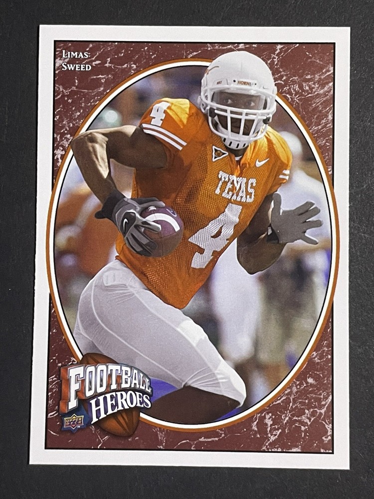 2008 Upper Deck Football Heroes Limas Sweed Rookie Card - Texas Longhorns
