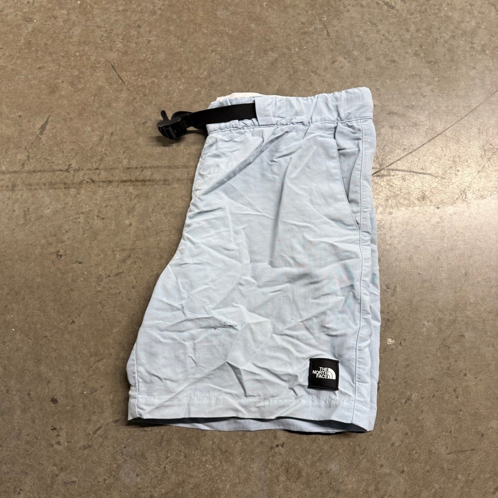 The North Face Mens Class V Belted Shorts Light Blue Size Medium 6 Inch Inseam