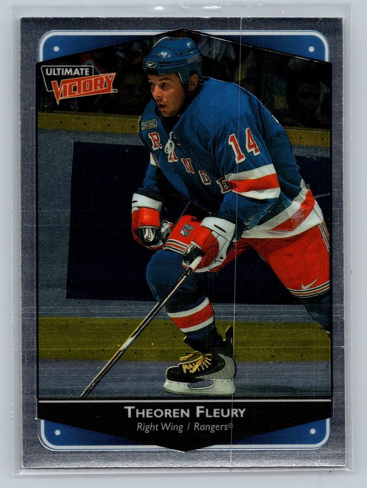 1999-00 Upper Deck Ultimate Victory Theoren Fleury Hockey Card #57
